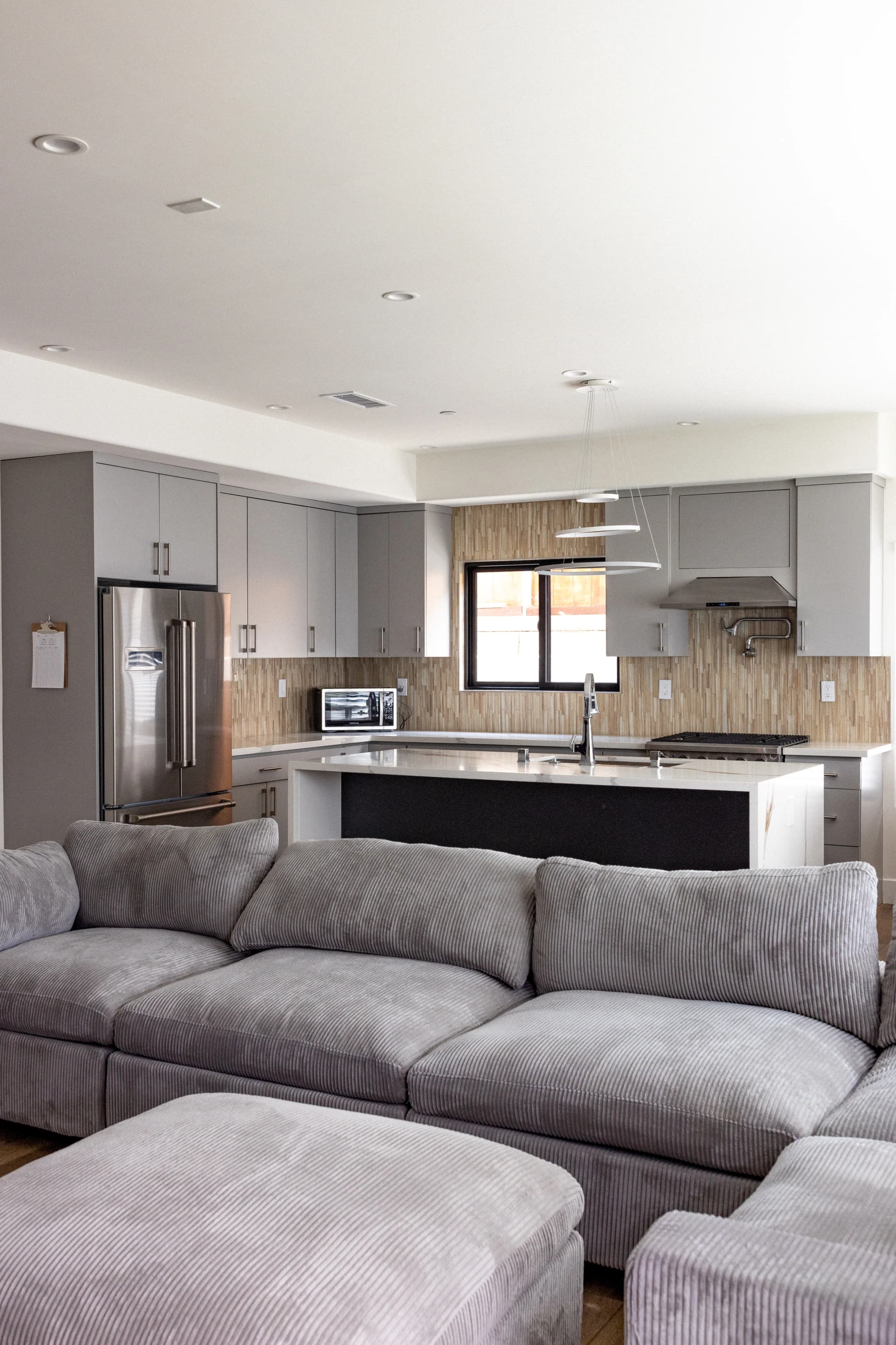 Main facility living and kitchen area